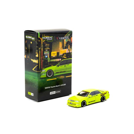 TARMAC 1/64 VERTEX TOYOTA MARK II JZX100 GREEN SPECIAL EDITION T64G-024-LG