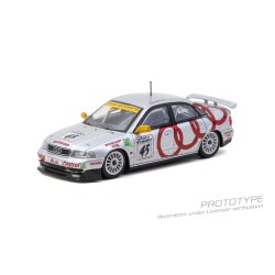 1/64 AUDI A4 QUATTRO BTCC 1996 CHAMPION FRANK BIELA MODEL CAR AND TRADING CARDS COMBO SET