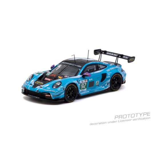 1/64 PORSCHE 911 GT3 R 24H OF LE MANS 2025 - WINNER OF LMGT3 RYAN HARDWICK / RICHARD LIETZ / RICCARDO PERA 1/64 PORSCHE 911 GT3 R 24H OF LE MANS 2025 - WINNER OF LMGT3 RYAN HARDWICK / RICHARD LIETZ / RICCARDO PERA