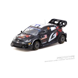 1/64 TOYOTA GR YARIS RALLY1 HYBRID RALLY LATVIA 2024 WINNER KALLE ROVANPERA/JONNE HALTTUNEN 1/64 TOYOTA GR YARIS RALLY1 HYBRID RALLY LATVIA 2024 WINNER KALLE ROVANPERA/JONNE HALTTUNEN