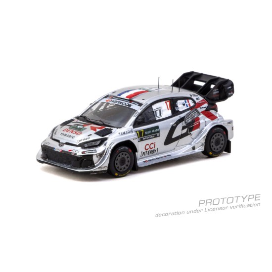 1/64 TOYOTA GR YARIS RALLY1 HYBRID RALLY SAUDI ARABIA 2025 WRC WORLD CHAMPION 2025 S.OGIER/V.LANDAIS