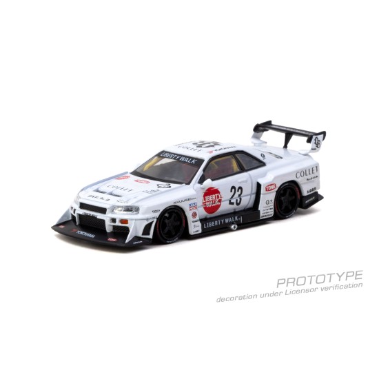 1/64 LB-ER34 SUPER SILHOUETTE SKYLINE WHITE 1/64 LB-ER34 SUPER SILHOUETTE SKYLINE WHITE