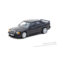 1/64 MERCEDES-BENZ 190 E 2.5-16 EVO 1 BLUE/BLACK METALLIC T64G-057-BK