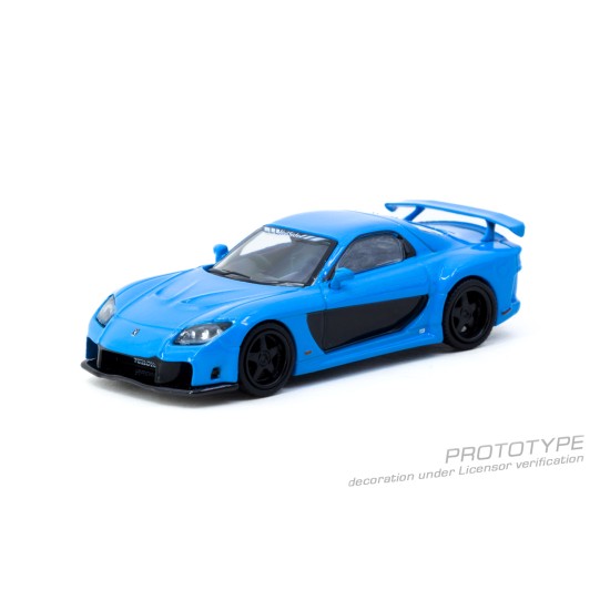 1/64 MAZDA RX-7 VEILSIDE FORTUNE 7 BLUE 1/64 MAZDA RX-7 VEILSIDE FORTUNE 7 BLUE