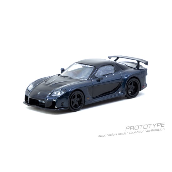 1/64 MAZDA RX-7 VEILSIDE FORTUNE7 DARK BLUE / BLACK