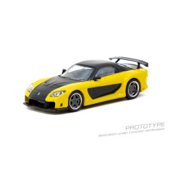 1/64 MAZDA RX-7 VEILSIDE FORTUNE7 YELLOW/BLACK T64G-075-YE