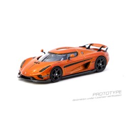 1/64 KOENIGSEGG REGERA ORANGE METALLIC/BLACK STRIPES 1/64 KOENIGSEGG REGERA ORANGE METALLIC/BLACK STRIPES