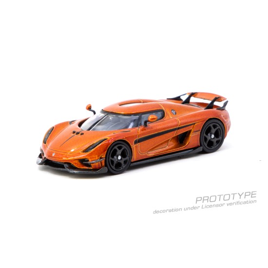 1/64 KOENIGSEGG REGERA ORANGE METALLIC/BLACK STRIPES 1/64 KOENIGSEGG REGERA ORANGE METALLIC/BLACK STRIPES