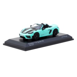 1/64 PORSCHE 718 SPYDER RS MINT GREEN (MINICHAMPS X TARMAC WORKS) T64MC-008-MG