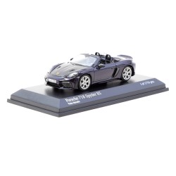 1/64 PORSCHE 718 SPYDER RS VIOLA METALLIC MINICHAMPS X TARMAC WORKS T64MC-008-VM