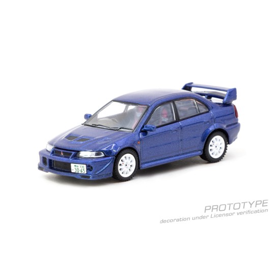 1/64 MITSUBISHI LANCER EVOLUTION VI TOMMI MAKINEN EDITION BLUE 1/64 MITSUBISHI LANCER EVOLUTION VI TOMMI MAKINEN EDITION BLUE