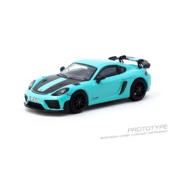 1/64 PORSCHE CAYMAN GT4RS MINT GREEN (NEW TOOLING) 1/64 PORSCHE CAYMAN GT4RS MINT GREEN (NEW TOOLING)