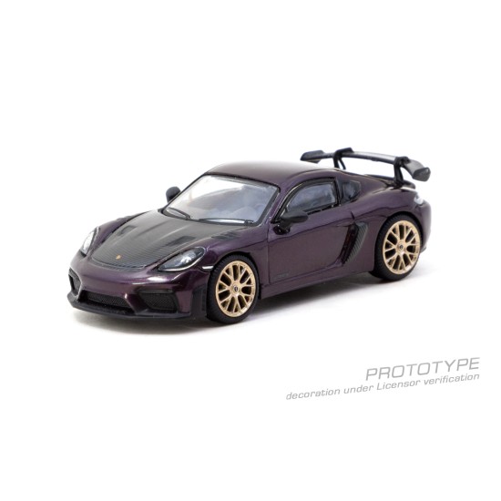 1/64 PORSCHE CAYMAN GT4RS AMETHYST METALLIC 1/64 PORSCHE CAYMAN GT4RS AMETHYST METALLIC