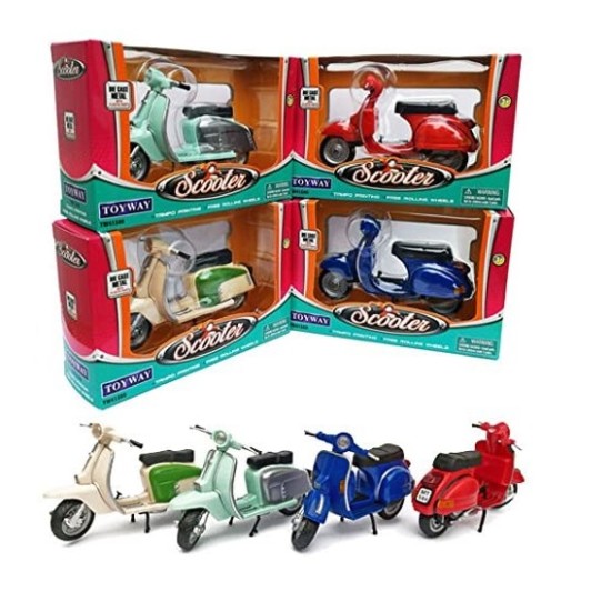 SIXTIES SCOOTER ASSORTMENT (ONE SUPPLIED) (ONLY BLUE AND RED COLOURS AVAILABLE)