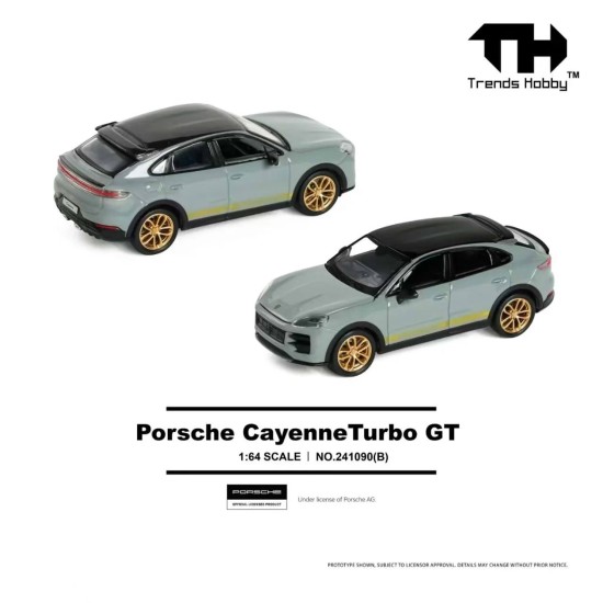 1/64 PORSCHE CAYENNE TURBO GT WEISSACH GREY (OPEN ENGINE) 241090