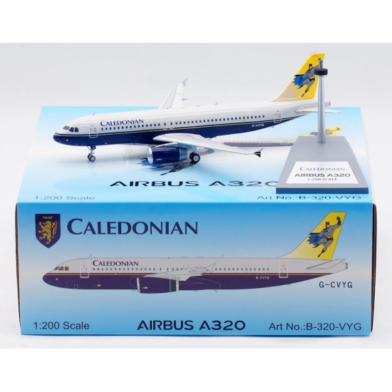 1/200 CALEDONIAN AIRWAYS AIRBUS A320-231 G-CVYG (BATMAN TAIL) B-320-VYG