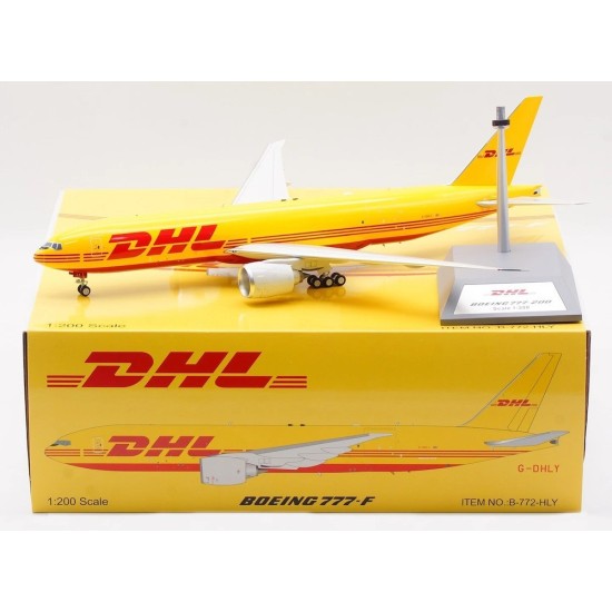 1/200 DHL (AEROLOGIC) BOEING 777-F D-AALM G-DHLY WITH STAND B-772-HLY