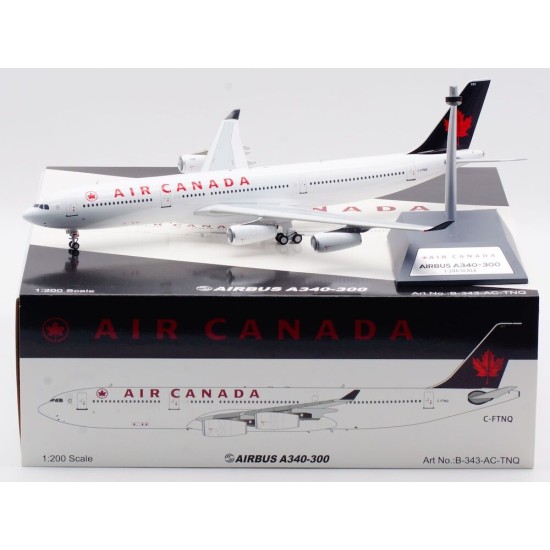 WB MODELS 1/200 A340-313 AIR CANADA C-FTNQ WITH STAND B-343AC-TNQ