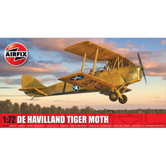 1/72 DE HAVILLAND TIGER MOTH (PLASTIC KIT) A02106A