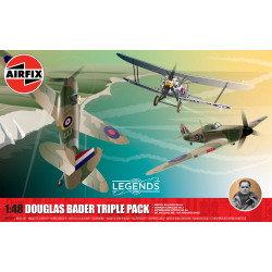 1/48 LEGENDS DOUGLAS BADER TRIPLE PACK (PLASTIC MODEL KIT) A40101