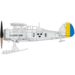 1/72 SWEDISH AIR FORCE 100TH ANNIVERSARY SET (PLASTIC KIT) A40004