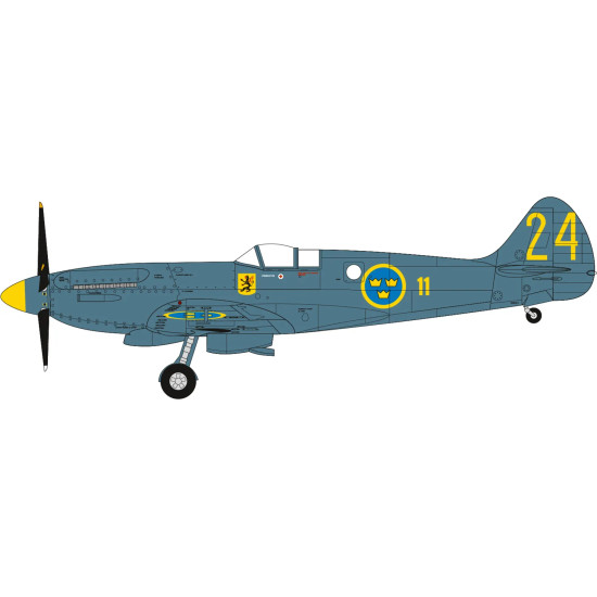 1/72 SWEDISH AIR FORCE 100TH ANNIVERSARY SET (PLASTIC KIT) A40004