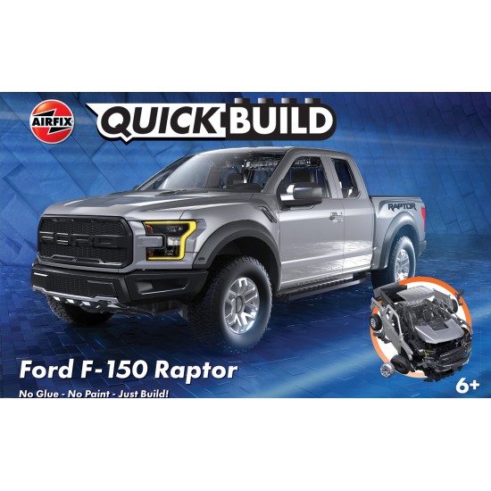 QUICKBUILD FORD F-150 RAPTOR - GREY (PLASTIC KIT) J6053