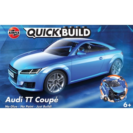 QUICKBUILD AUDI TT COUPE - BLUE (PLASTIC KIT) J6054