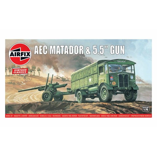 1/76 AEC MATADOR AND 5.5INCH GUN (VINTAGE CLASSICS) A01314V