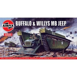1/76 BUFFALO AMPHIBIAN LVT AND JEEP A02302V 1/76 BUFFALO AMPHIBIAN LVT AND JEEP A02302V