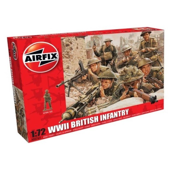 AX00763 - 1/72 WWII BRITISH INFANTRY N. EUROPE (PLASTIC KIT)