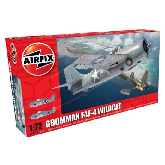 AX02070 - 1/72 GRUMMAN WILDCAT F4F-4 (PLASTIC KIT)
