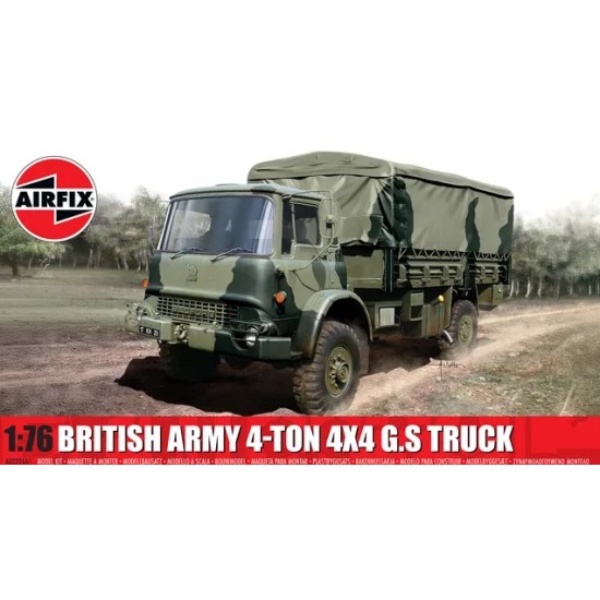 1/76 BRITISH ARMY 4-TON 4 X 4 G.S TRUCK (PLASTIC KIT)