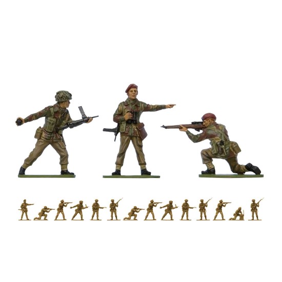 1/32 WWII BRITISH PARATROOPS (PLASTIC KIT) A02701V