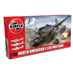 1/48 NORTH AMERICAN F51D MUSTANG (PLASTIC MODEL KIT) A05136 1/48 NORTH AMERICAN F51D MUSTANG (PLASTIC MODEL KIT) A05136