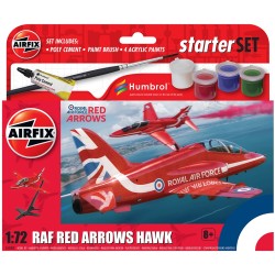 1/72 SMALL BEGINNERS SET RED ARROWS HAWK (PLASTIC KIT) A55002 1/72 SMALL BEGINNERS SET RED ARROWS HAWK (PLASTIC KIT) A55002