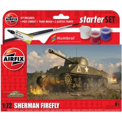 1/72 SMALL BEGINNERS SET SHERMAN FIREFLY (PLASTIC KIT) A55003 1/72 SMALL BEGINNERS SET SHERMAN FIREFLY (PLASTIC KIT) A55003