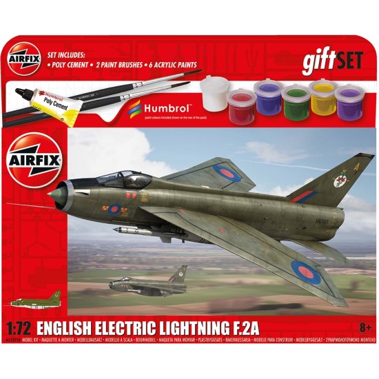1/72 HANGING GIFT SET ENGLISH ELECTRIC LIGHTNING F.2A (PLASTIC KIT)