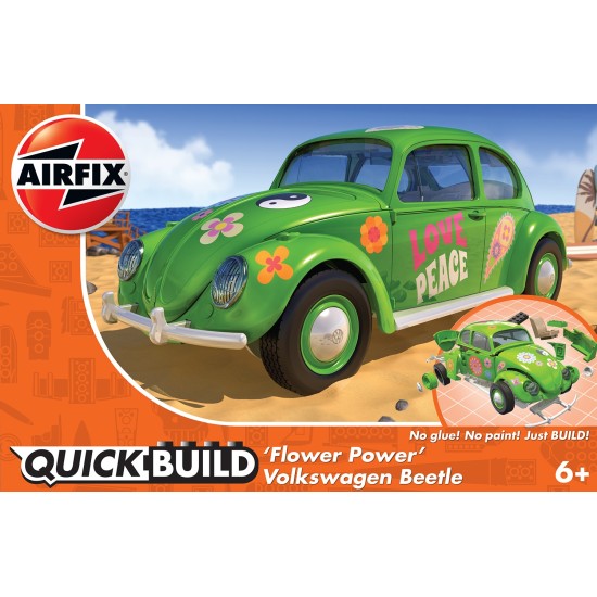QUICKBUILD VW BEETLE FLOWER-POWER (PLASTIC KIT)