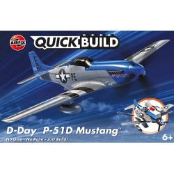 QUICKBUILD D-DAY P-51D MUSTANG PLASTIC KIT J6046 QUICKBUILD D-DAY P-51D MUSTANG PLASTIC KIT J6046
