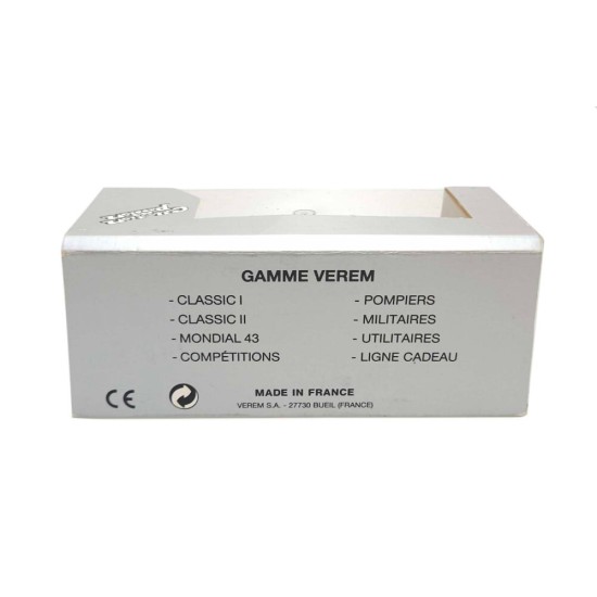 VEREM 1/43 1969 MASERATI INDY COUPE SILVER REF. 404