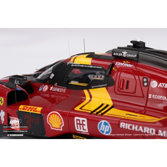1/18 FERRARI 499P NO.51 FERRARI AF CORSE 2025 WEC QATAR 1812KM 3RD PLACE