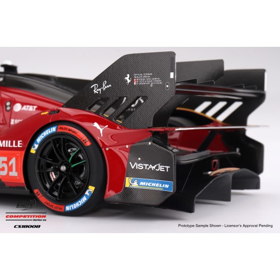 1/18 FERRARI 499P NO.51 FERRARI AF CORSE 2025 WEC QATAR 1812KM 3RD PLACE