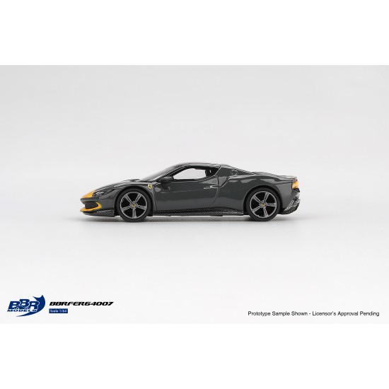 1/64 FERRARI 296 GTB ASSETTO FIORANO GRIGIO SCURO