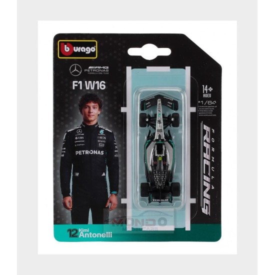 1/64 MERCEDES BENZ AMG W16 NO.12 ANDREA KIMI ANTONELLI 2025 58002A