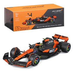 1/24 MCLAREN MCL38 F1 2024 NORRIS WITH HELMET 28033 1/24 MCLAREN MCL38 F1 2024 NORRIS WITH HELMET 28033