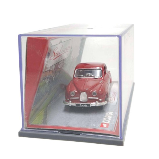 CORGI SALOON CARS 1/43 SAAB RED 01701 - SCUFFED CASE