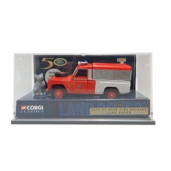 CORGI 1/43 CITY OF BATH FIRE BRIGADE LAND ROVER 50 YEARS WITH CORGI FIGURE 07407