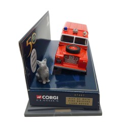 CORGI 1/43 CITY OF BATH FIRE BRIGADE LAND ROVER 50 YEARS WITH CORGI FIGURE 07407