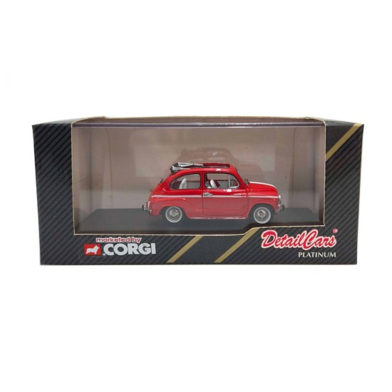 CORGI 1/43 FIAT 600D 1965 ART. 314 DIECAST MODEL RED 49705